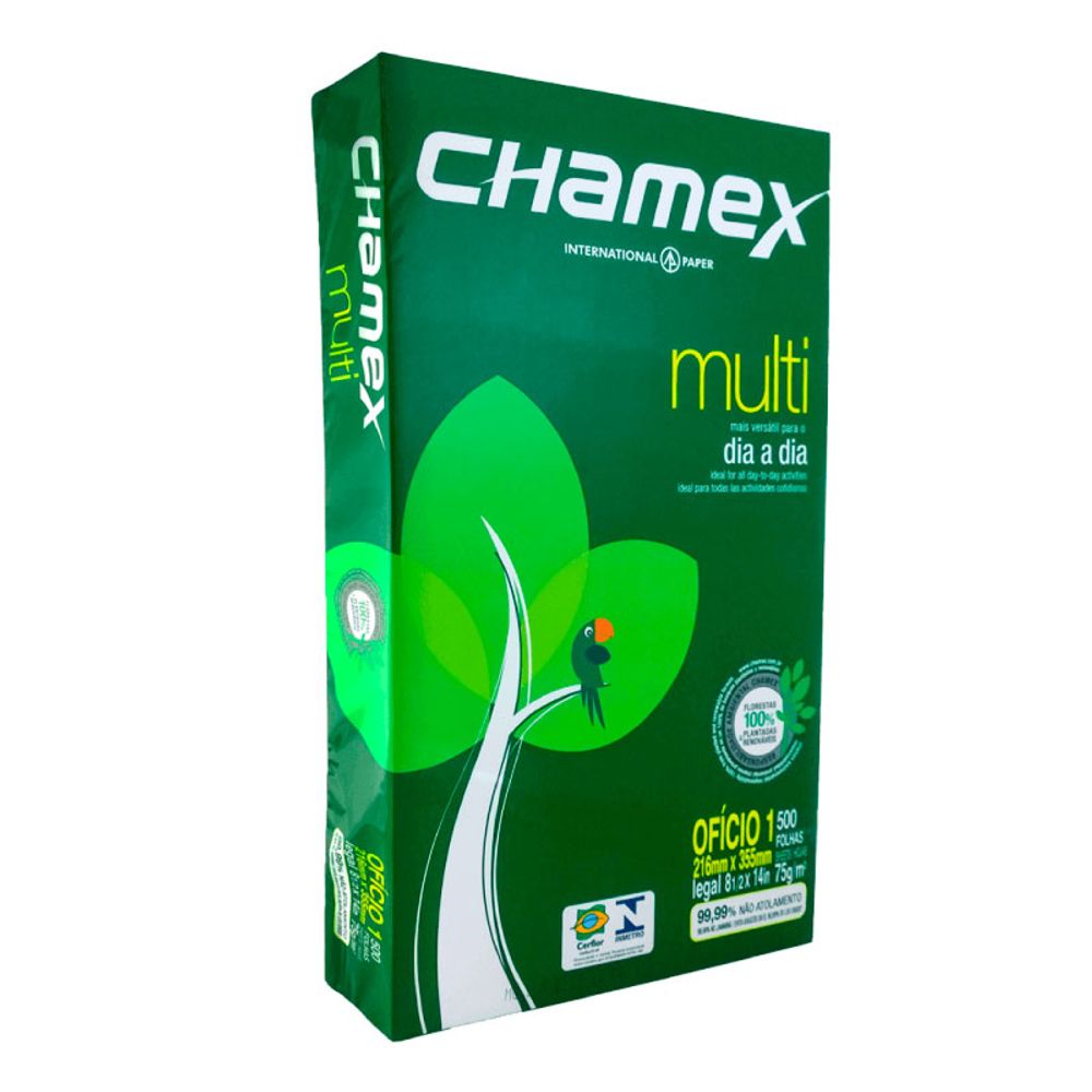 Papel Fotocopia Of En Resma 500 Hojas Verde 75 Gr Multiproposito Chamex