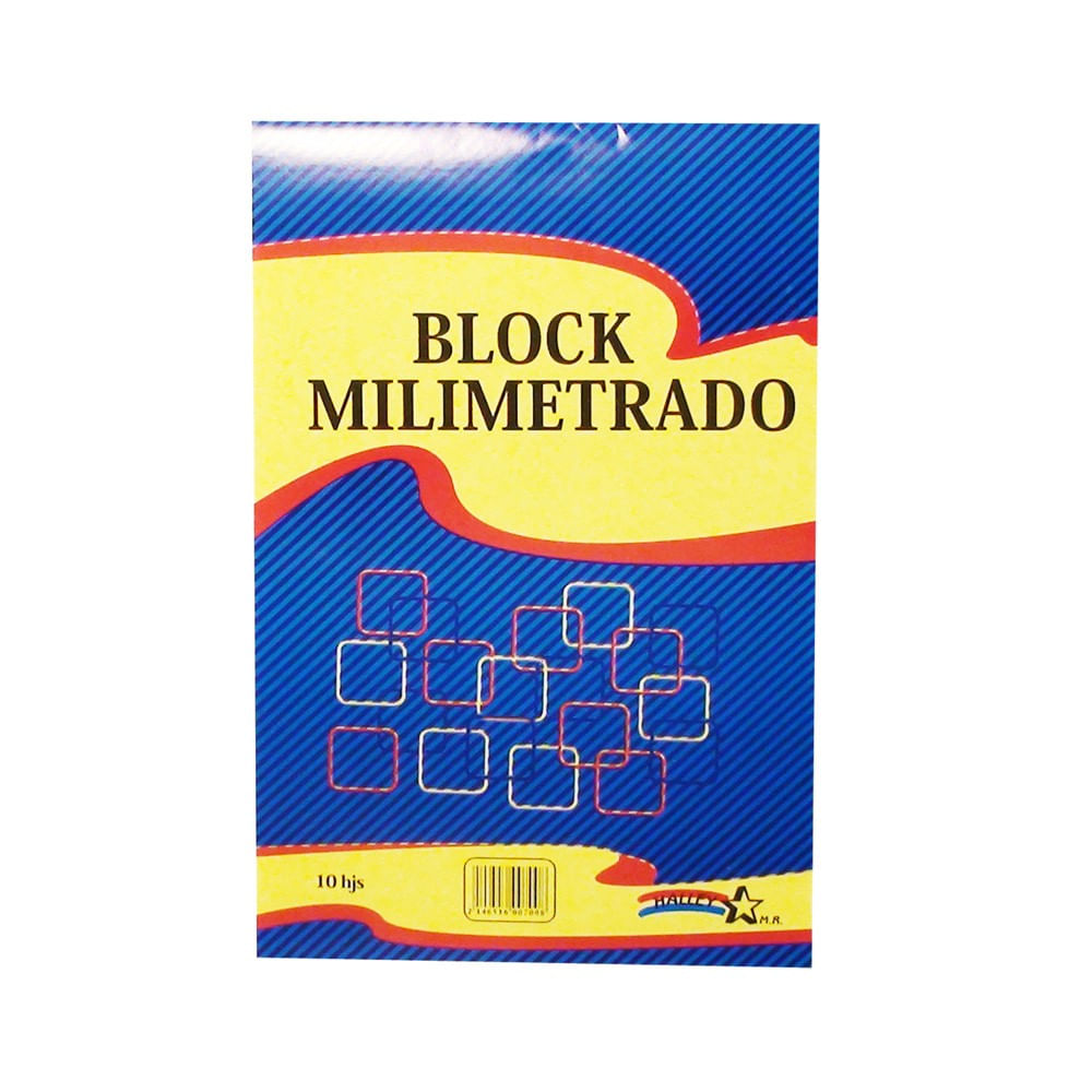 Block Papel Milimetrado Oficio 10 Hojas Halley