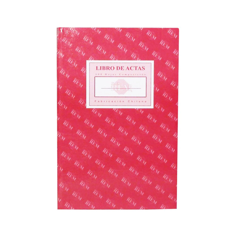 Libro Administracion Acta 100 Hojas Foliado Composicion Burdeo Tapa Carton Duforr Rem