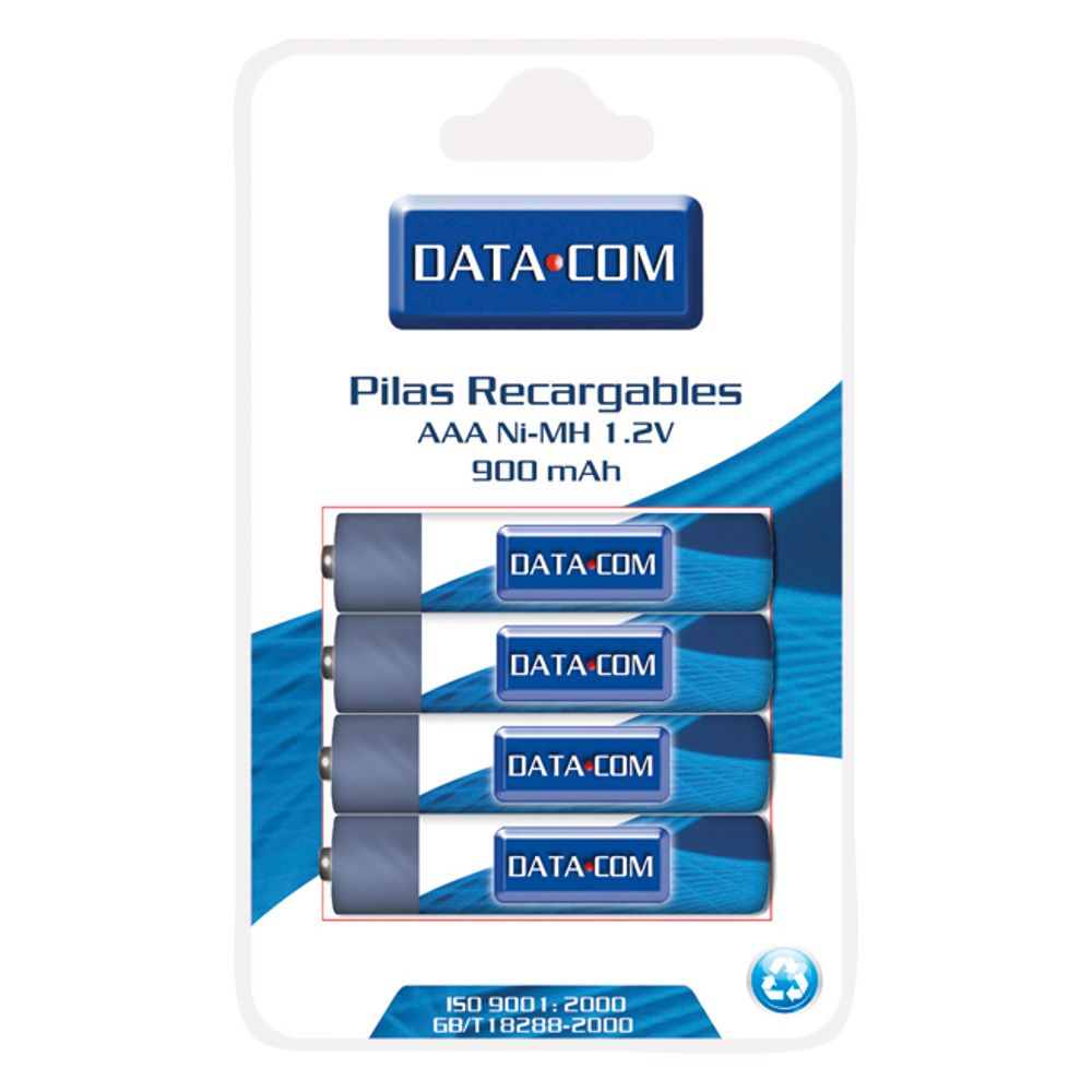 Pila Recargable AAA 1 100 4 Unidades Datacom