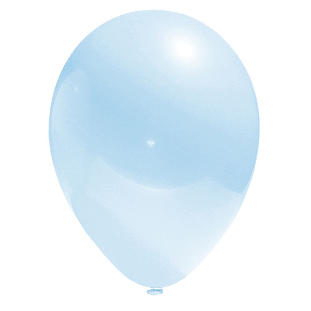 Globos Color Celeste 50 Unidades N°12 Big Party