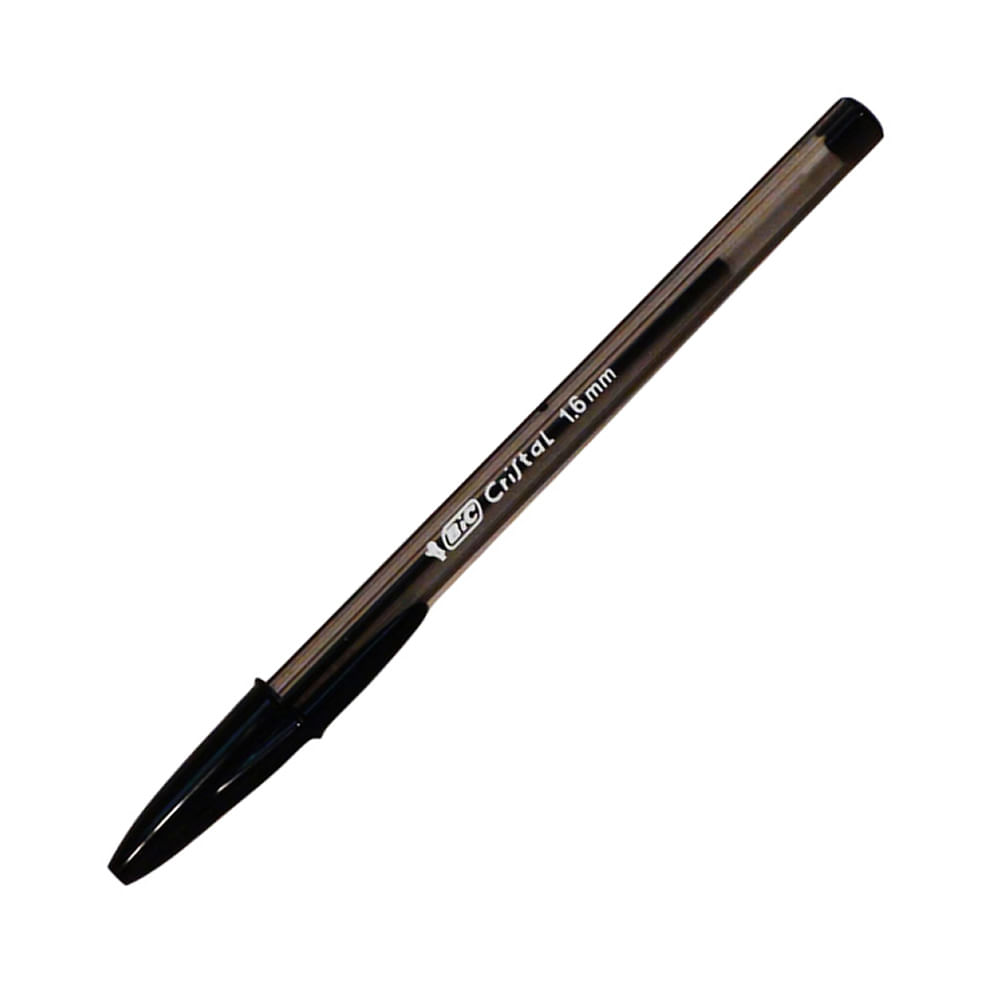 Lapiz Pasta Cristal Punta Gruesa Negro 1,6 Mm 1 Unidad Bic