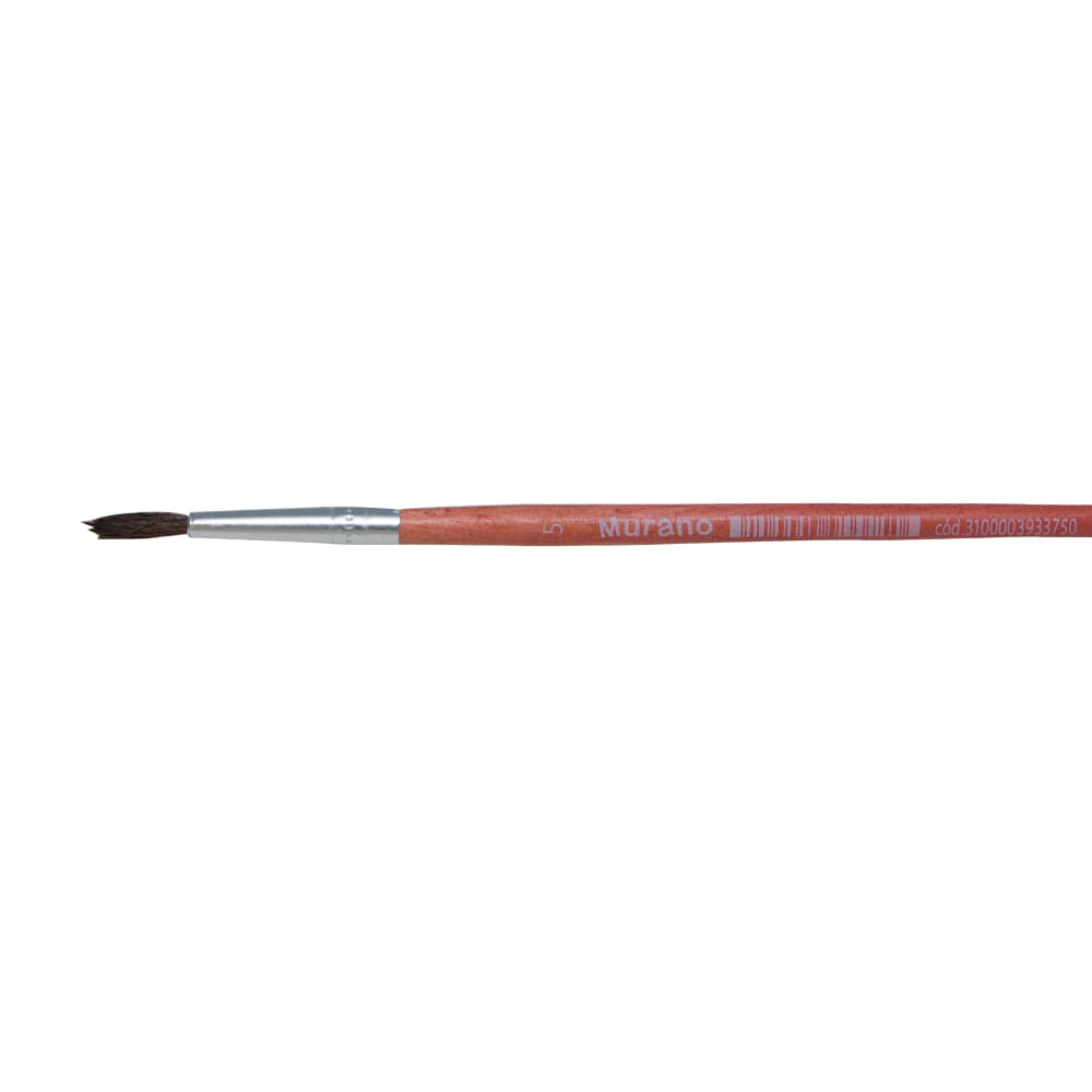 Pincel Redondo Mango Madera N°5  Murano