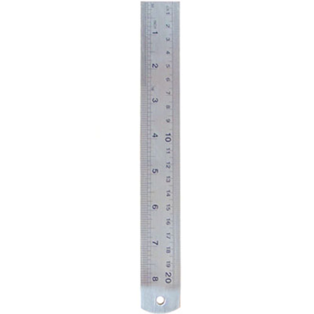 Regla Metalica Con Funda 20 Cm  Murano