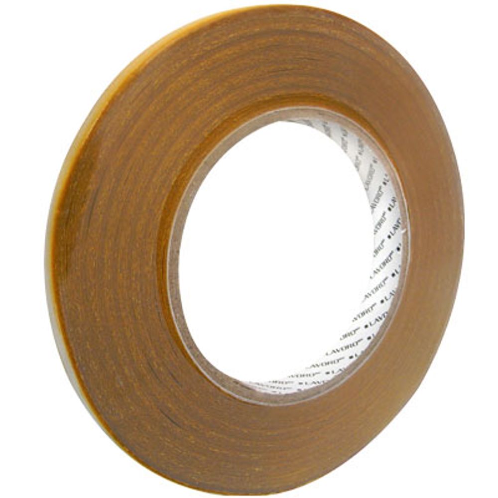 Cinta Adhesiva Doble Contacto 12 Mm x 50 Mt Amarilla Lavoro