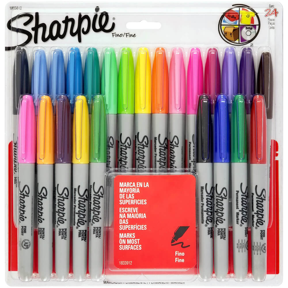 Marcador Permanente Blister 24 Colores  Sharpie
