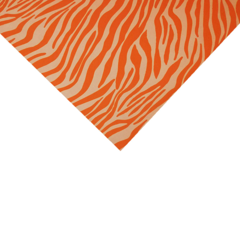 Goma Eva Diseños 40 X 60 Cms 2 Mm Animal Print Piel/Naranjo 1 Pliego Murano