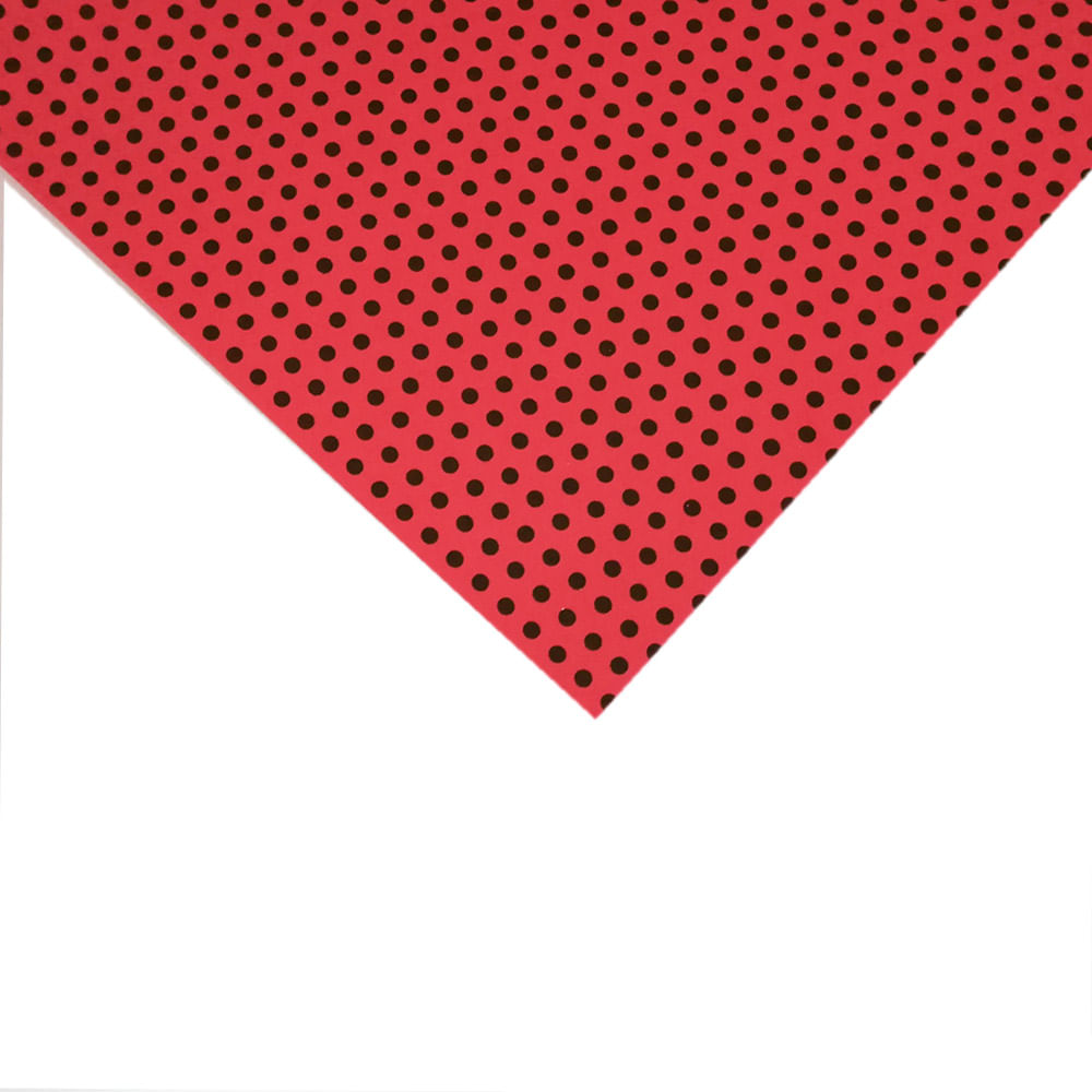 Goma Eva Diseños 40 X 60 Cms 2 Mm Lunares Rojo/Negro 1 Pliego Murano