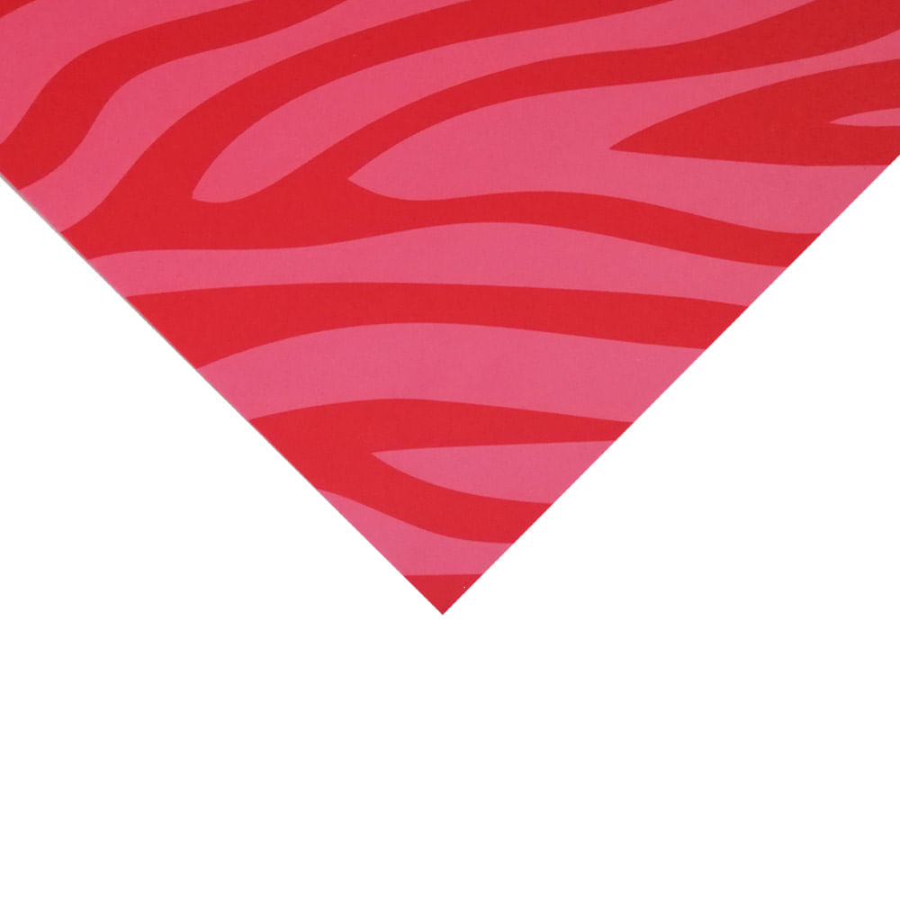 Goma Eva Diseños 40 X 60 Cms 2 Mm Animal Print Rosado/Rojo 1 Pliego Murano