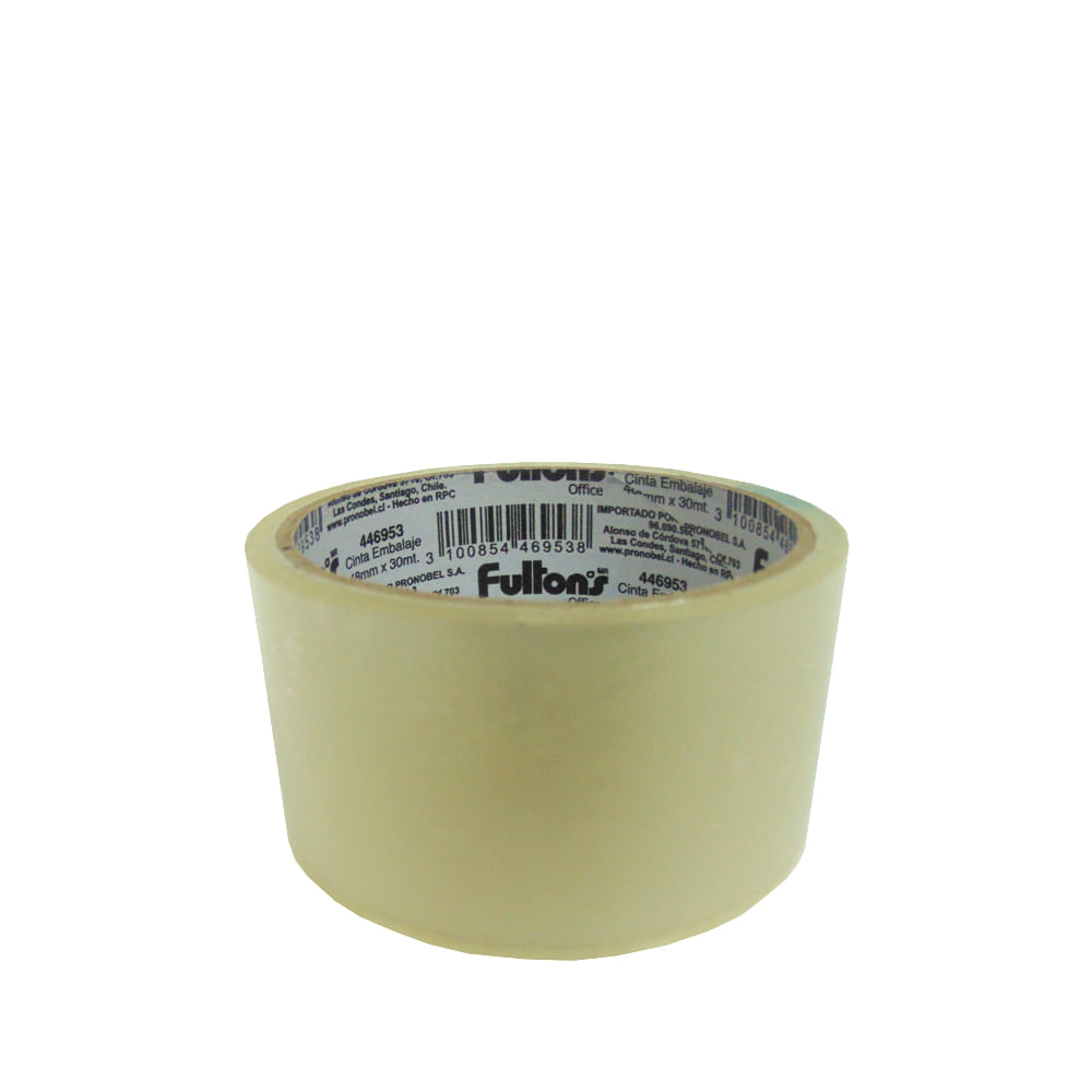 Cinta Embalaje 48 Mm x 30 Mt Transparente Fultons