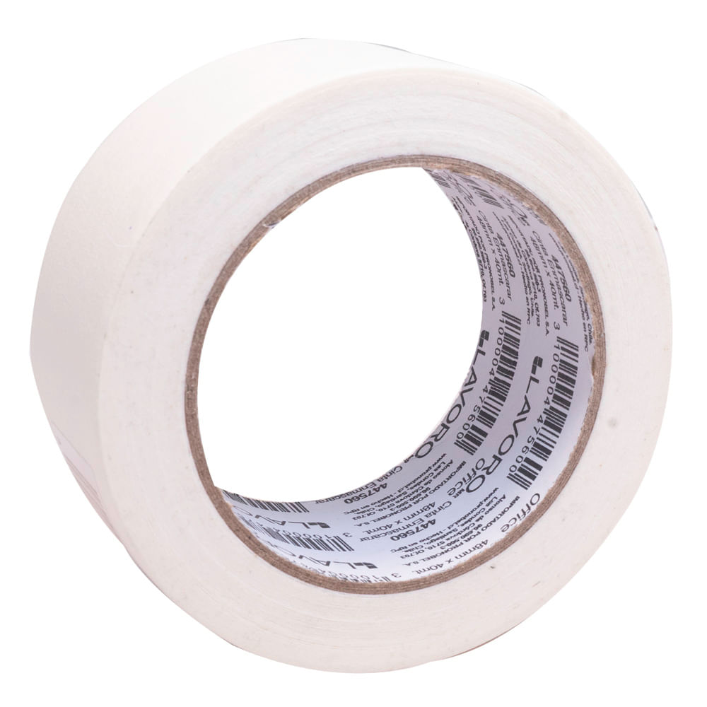 Cinta Enmascarar 48 Mm x 40 Mt Color Crema Lavoro