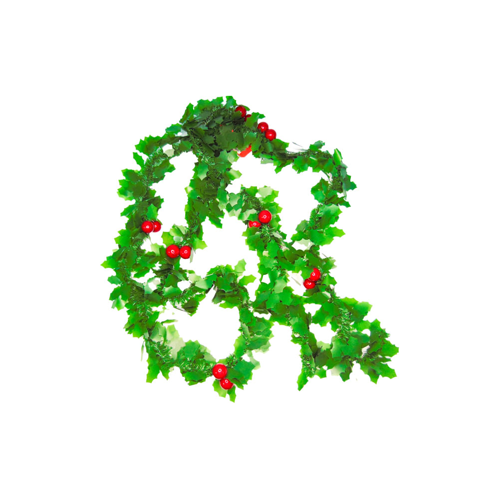 Guirnalda  Navidad Con Cerezas Colores Surtidos 2,5 Metros  Nobel Gift