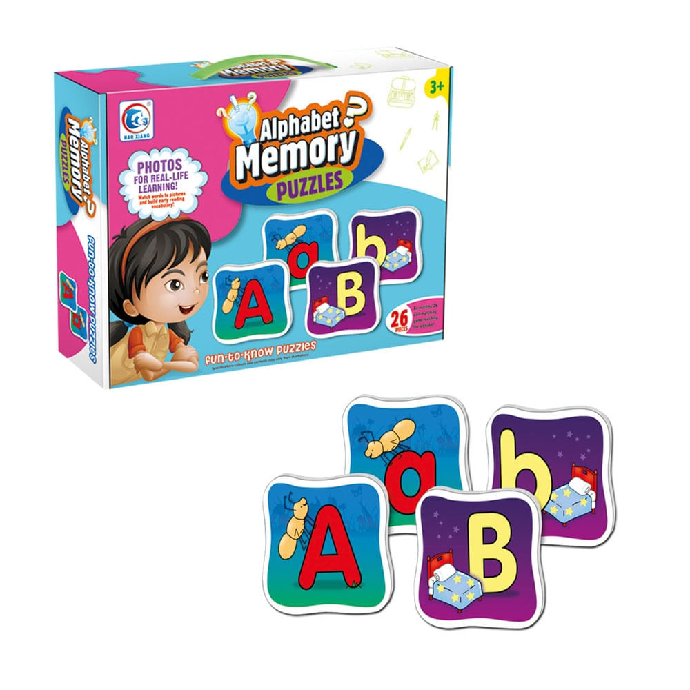 Juego Aprendizaje Letras Memoriza  26 Pcs Nobel Toys