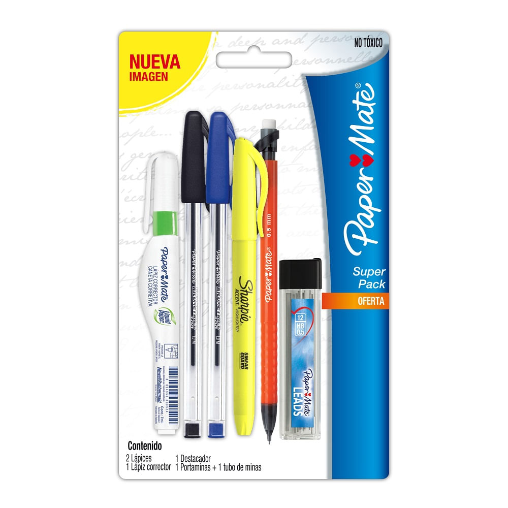 Set Universitario Blister 6 Piezas Paper Mate