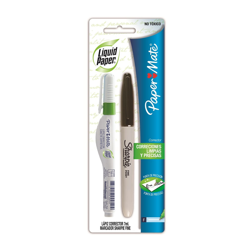 Lapiz Corrector + 1 Sharpie Fine
