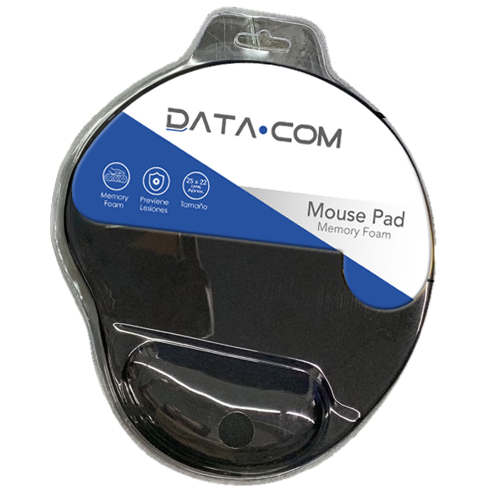 Mousepad Memory Foam Negro Datacom