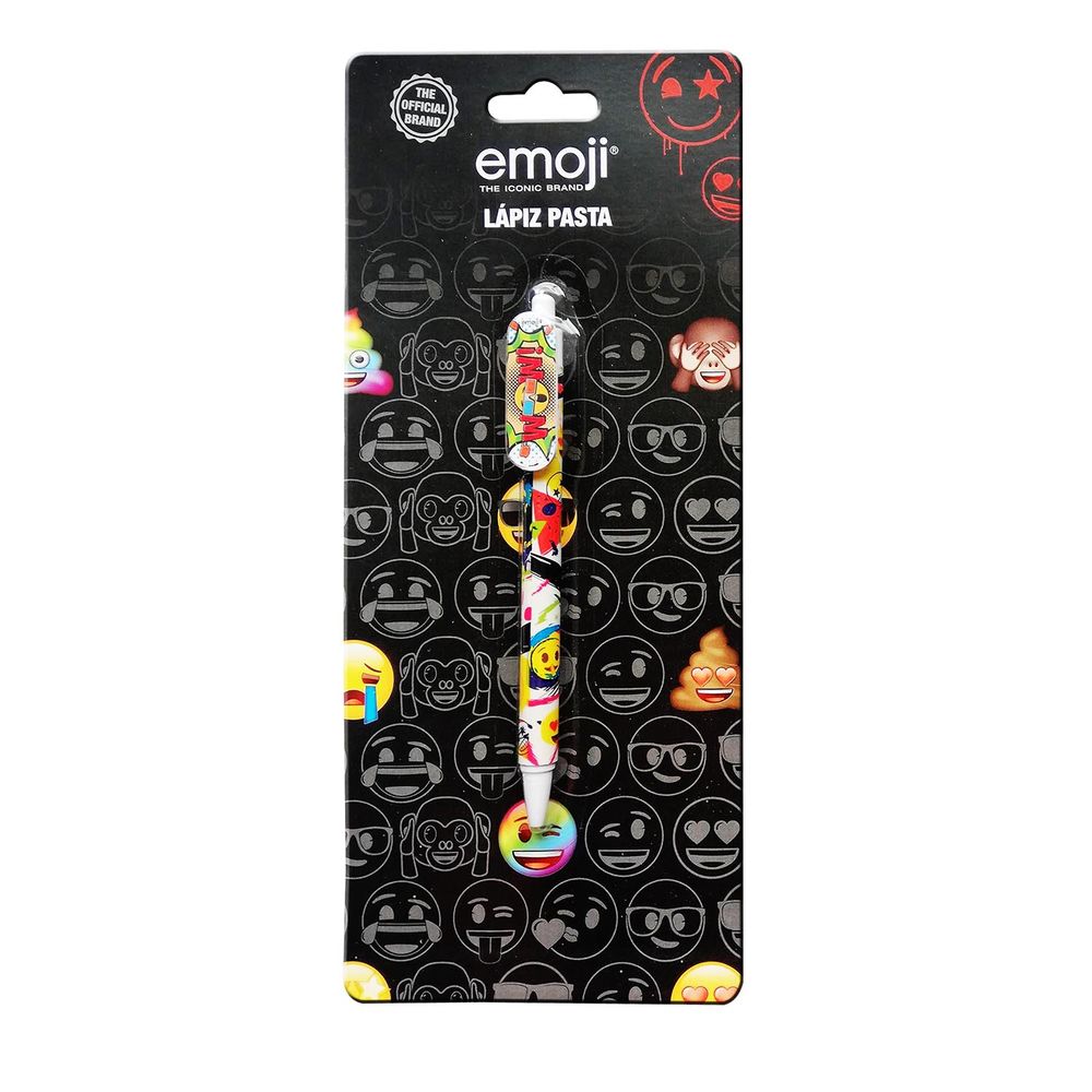 Lapiz Pasta Cuerpo  Metalico Emoji