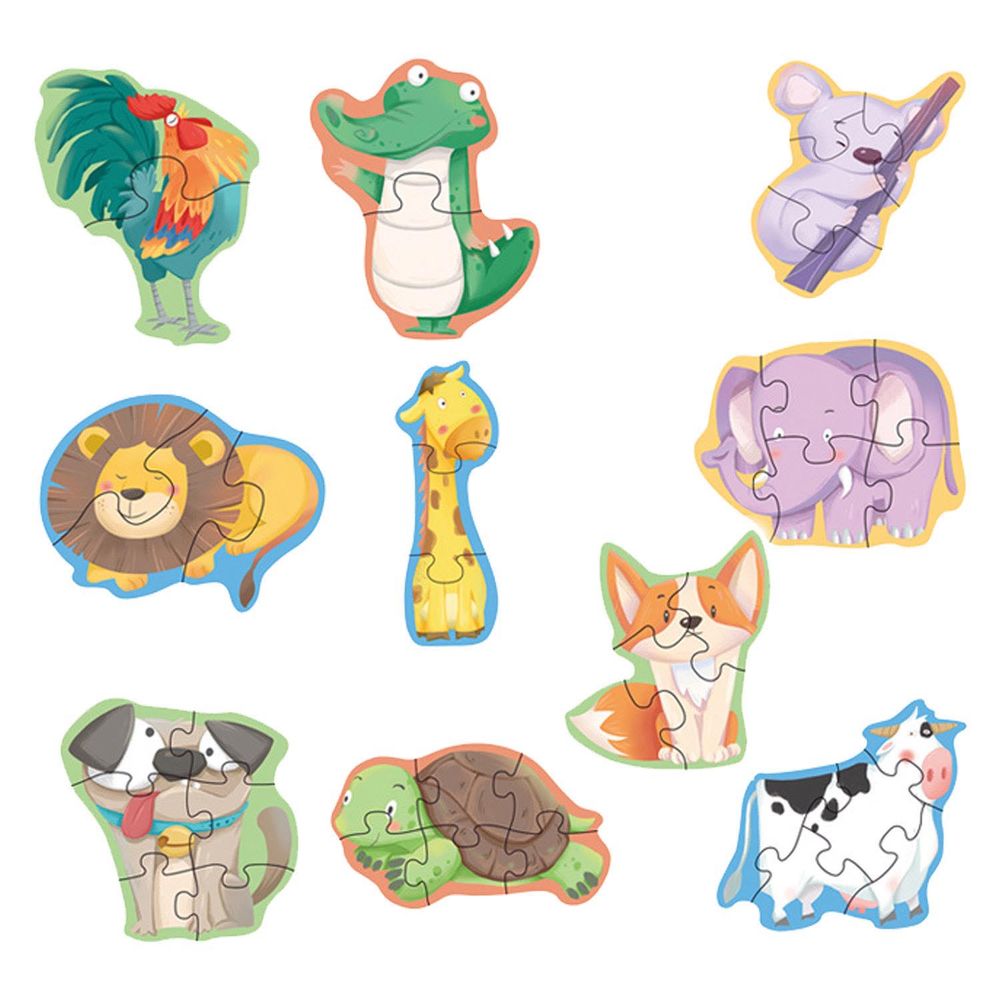 Set 10 Puzzles En 1 Preescolar Deluxe Nobel Gift
