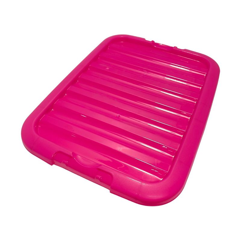 Caja Plastica Transparente 7 Lt Tapa Colores Surtidos Lavoro