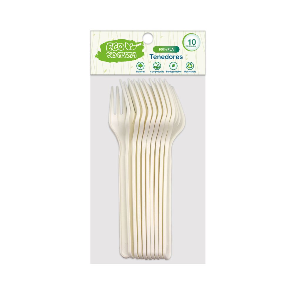 Tenedor Cpla 10 Unidades Big Party Eco