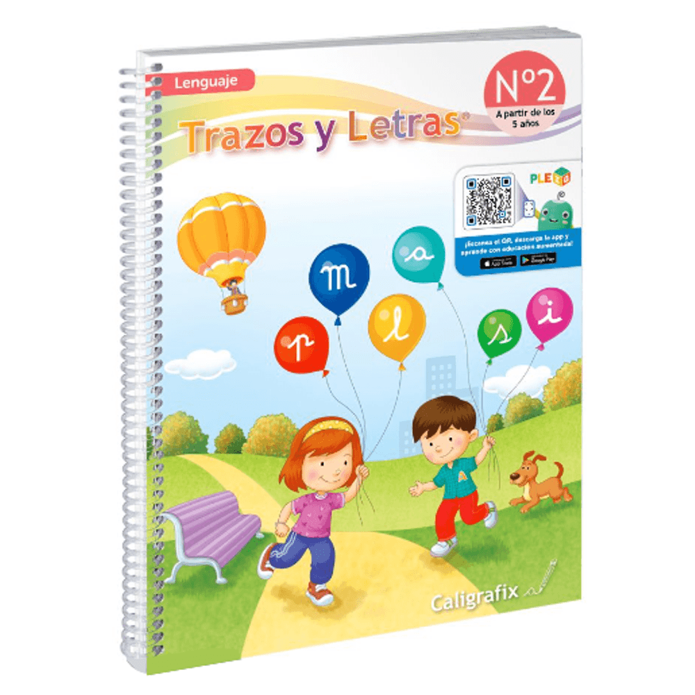 Libro Pre Escolar Trazos Y Letras N°2 Caligrafix
