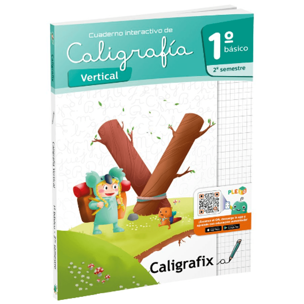 Libro Caligrafia Vertical 1 Basico 2 Semestre Caligrafix