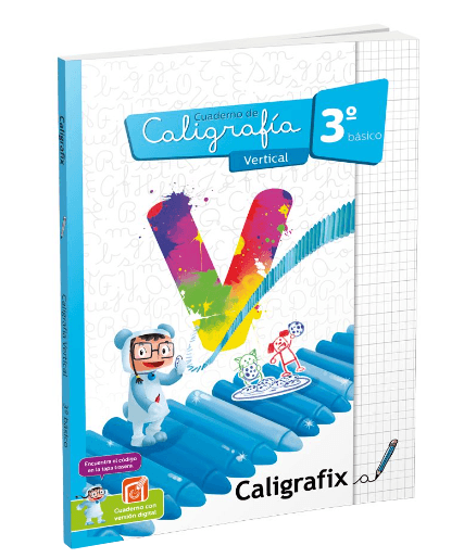 Libro de Caligrafia Vertical 3 Basico Caligrafix