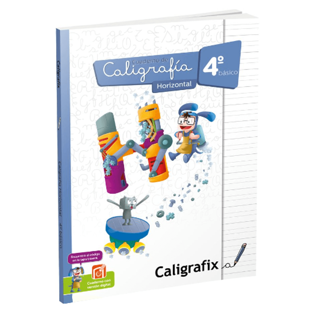 Libro Caligrafia  Horizontal Cuarto Basico Caligrafix