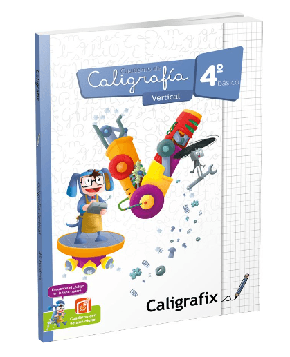 Libro Caligrafia Vertical 4 Basico Caligrafix