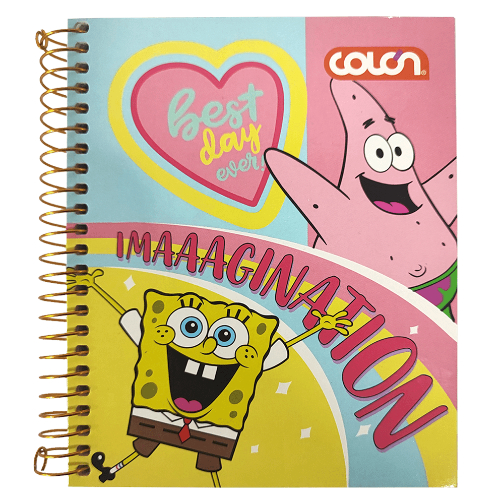 Cuaderno Especial Pocket Bob Esponja 90 Hojas 5 Mm Colon