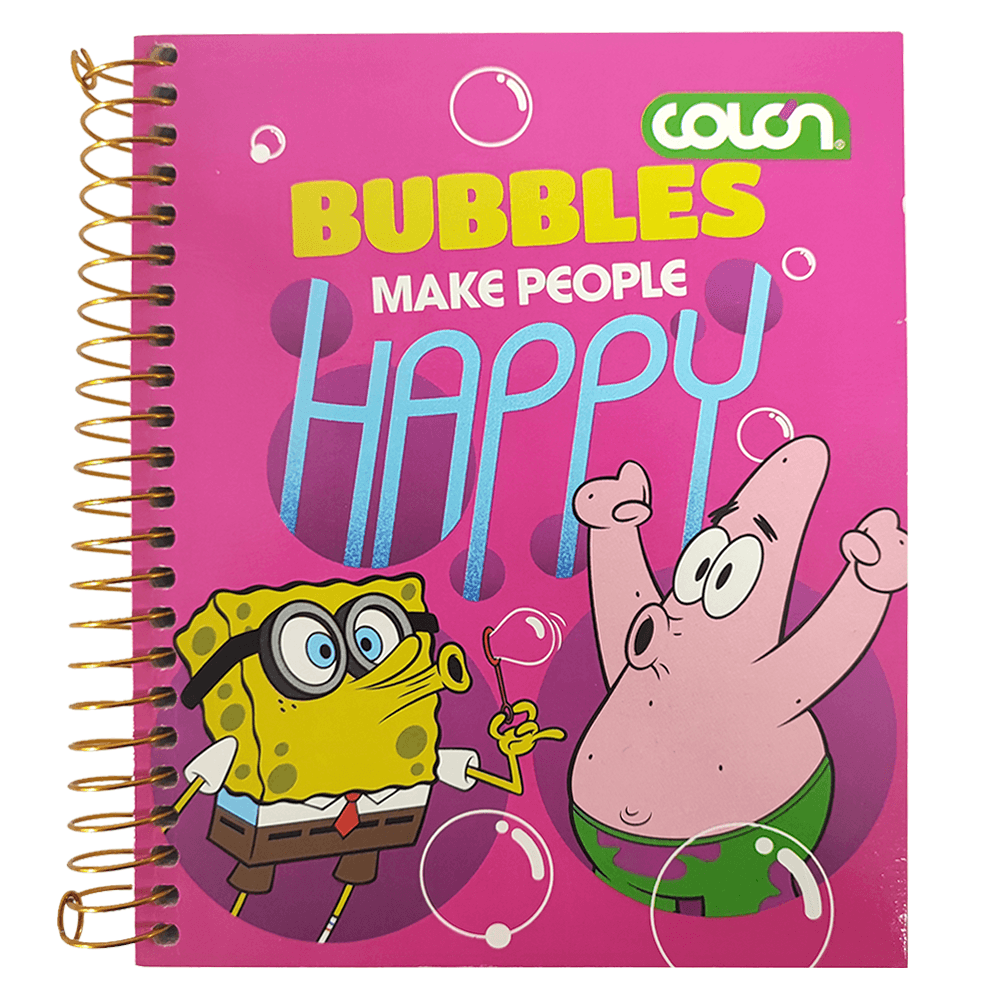 Cuaderno Especial Pocket Bob Esponja 90 Hojas 5 Mm Colon