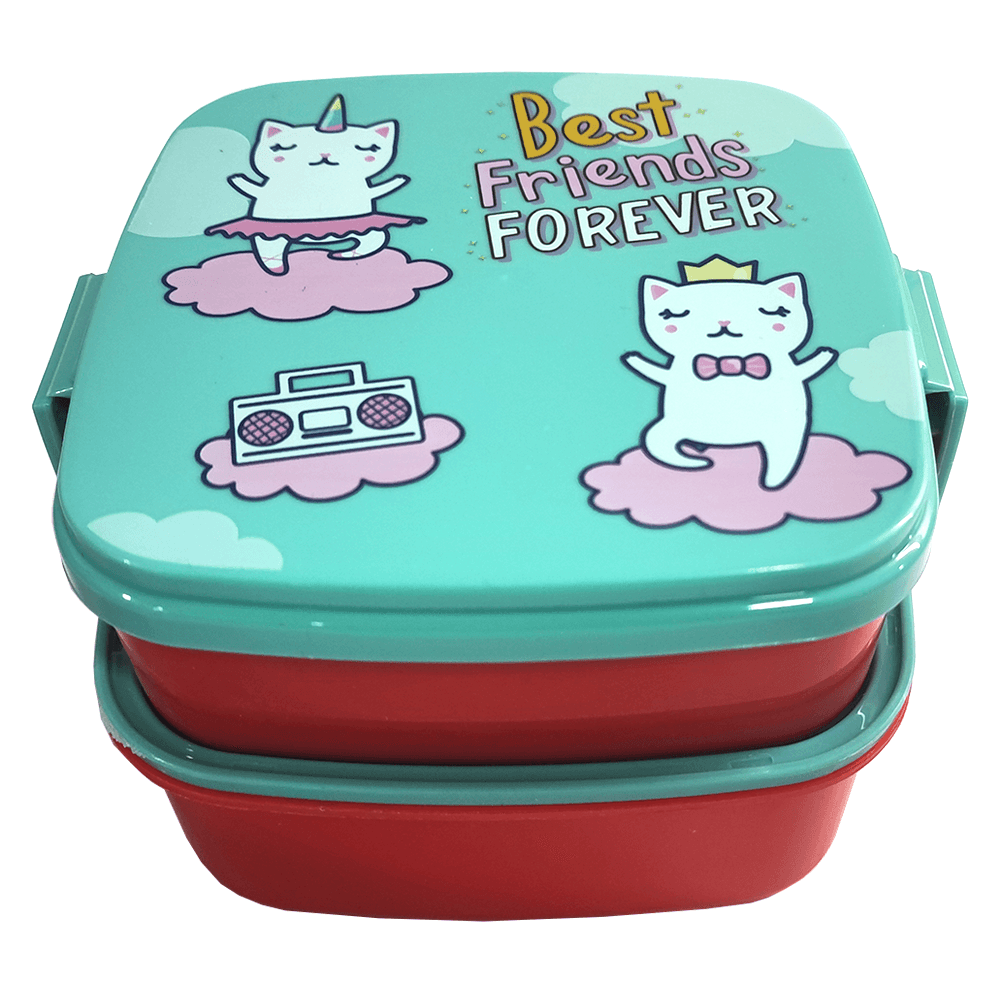 Lonchera Doble Con Cuchara Y Tenedor Di-Hogar