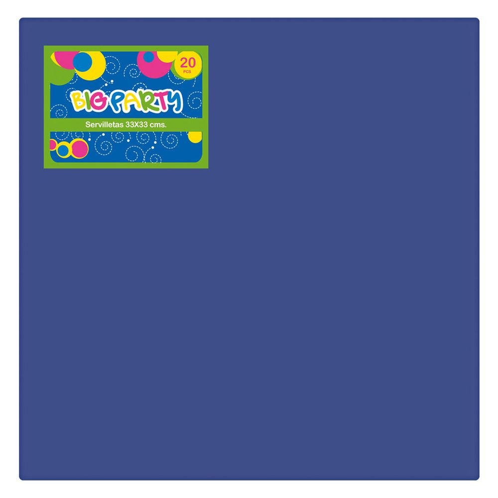 Set Servilletas Dieciocheras Azul 33 X 33 Cm 20 Unidades Big Party