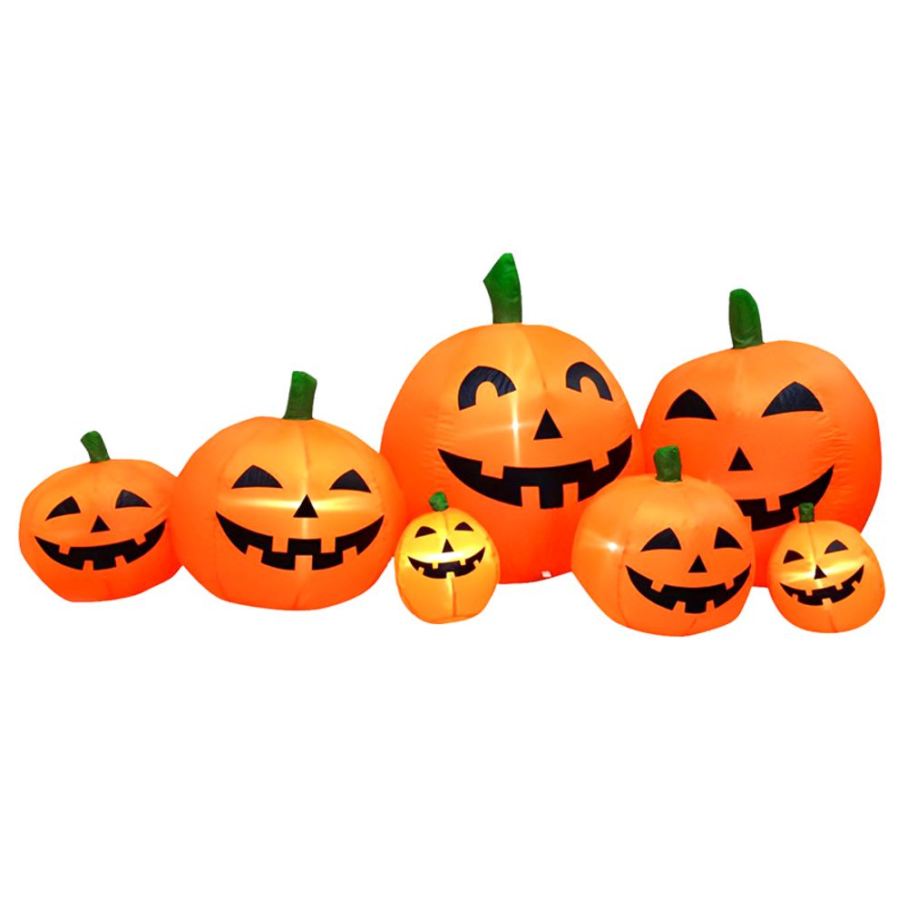 Deco Familia Calabaza Inflable Led 210 Cm Fiestamania