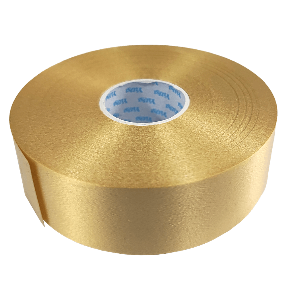 Cinta De Regalo 2.5 Cm X 45 M Color Dorado Nobel Gift