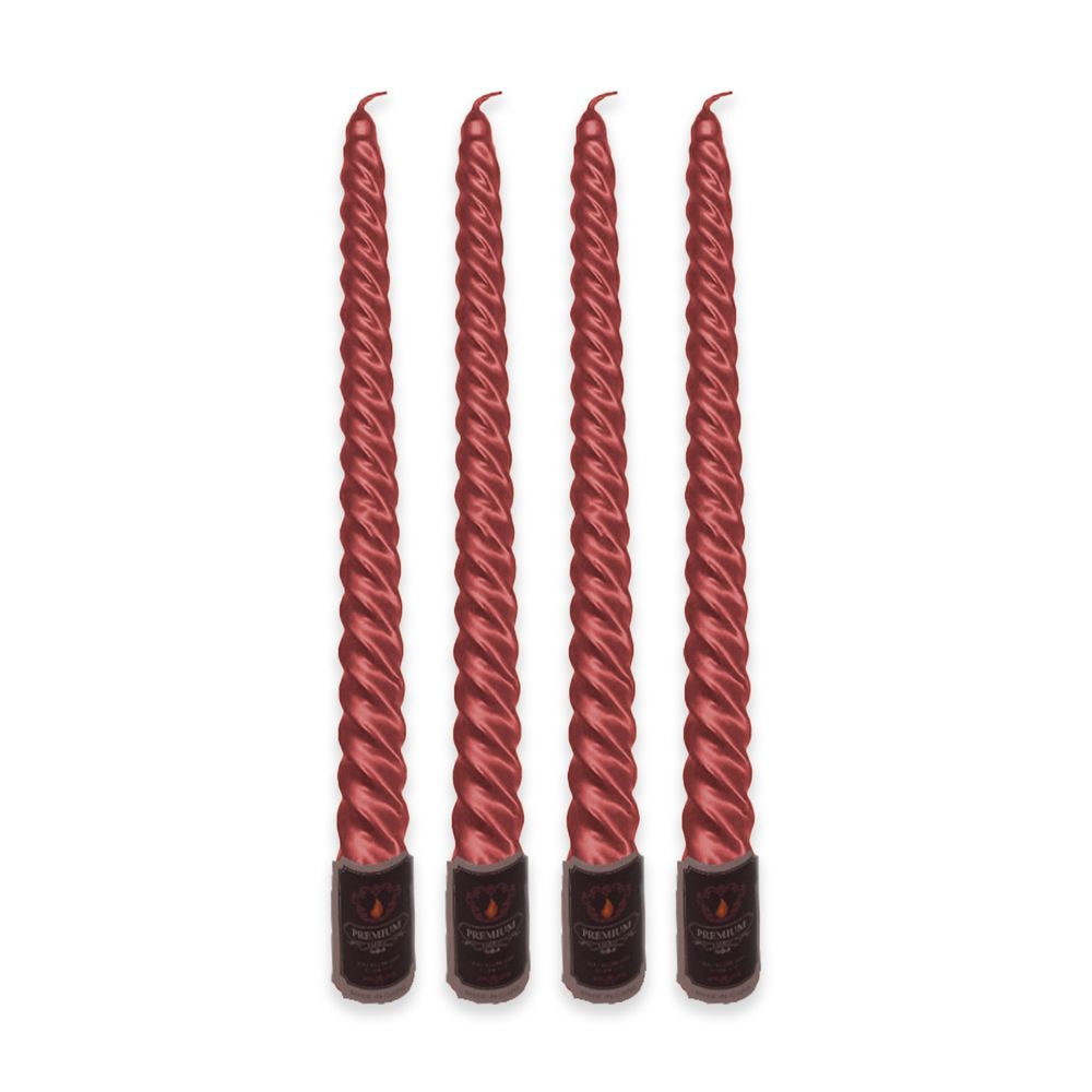 Vela Espiral Roja 4 Unidades Big Party