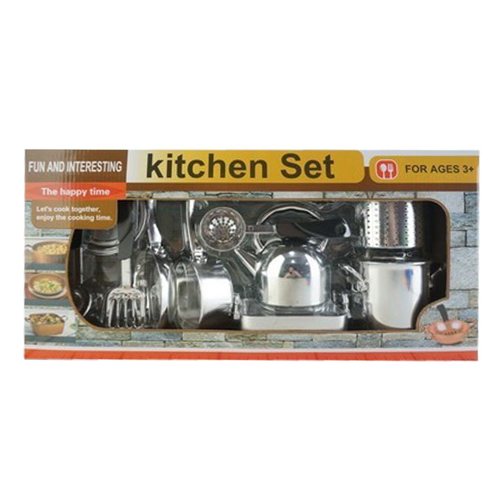 Set De Cocina Metalico 47 X 10 Cm Nobel Toys