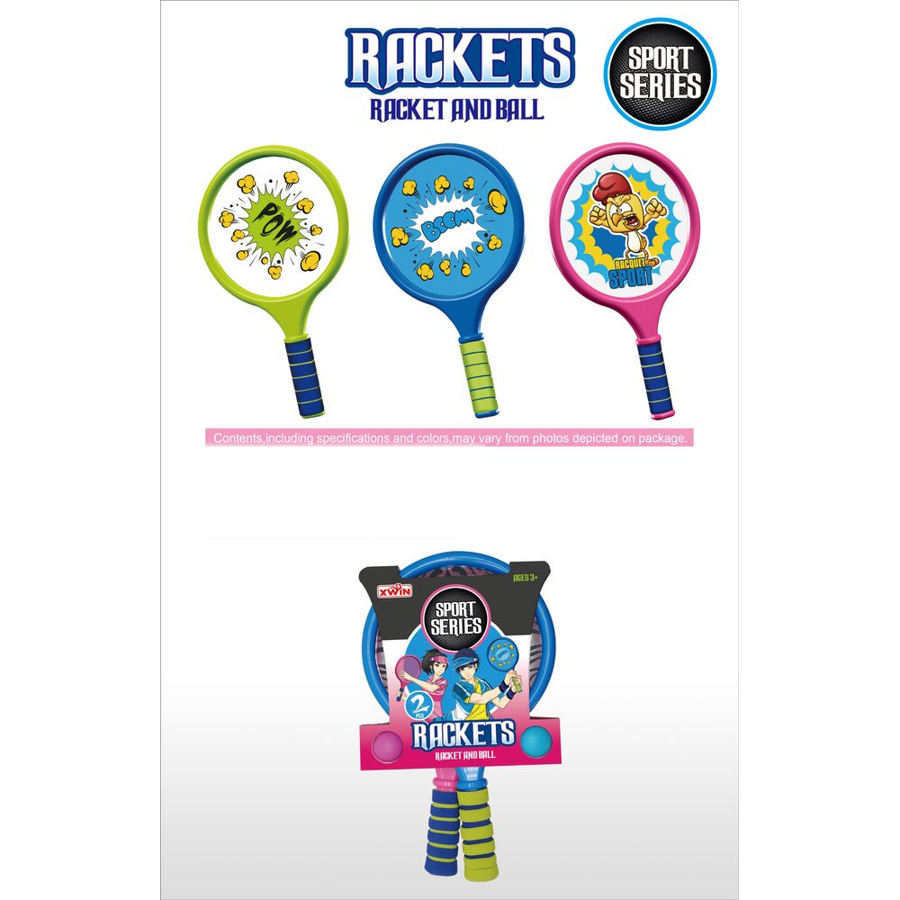 Raquetas Redondas Con Pelota Nobel Toys