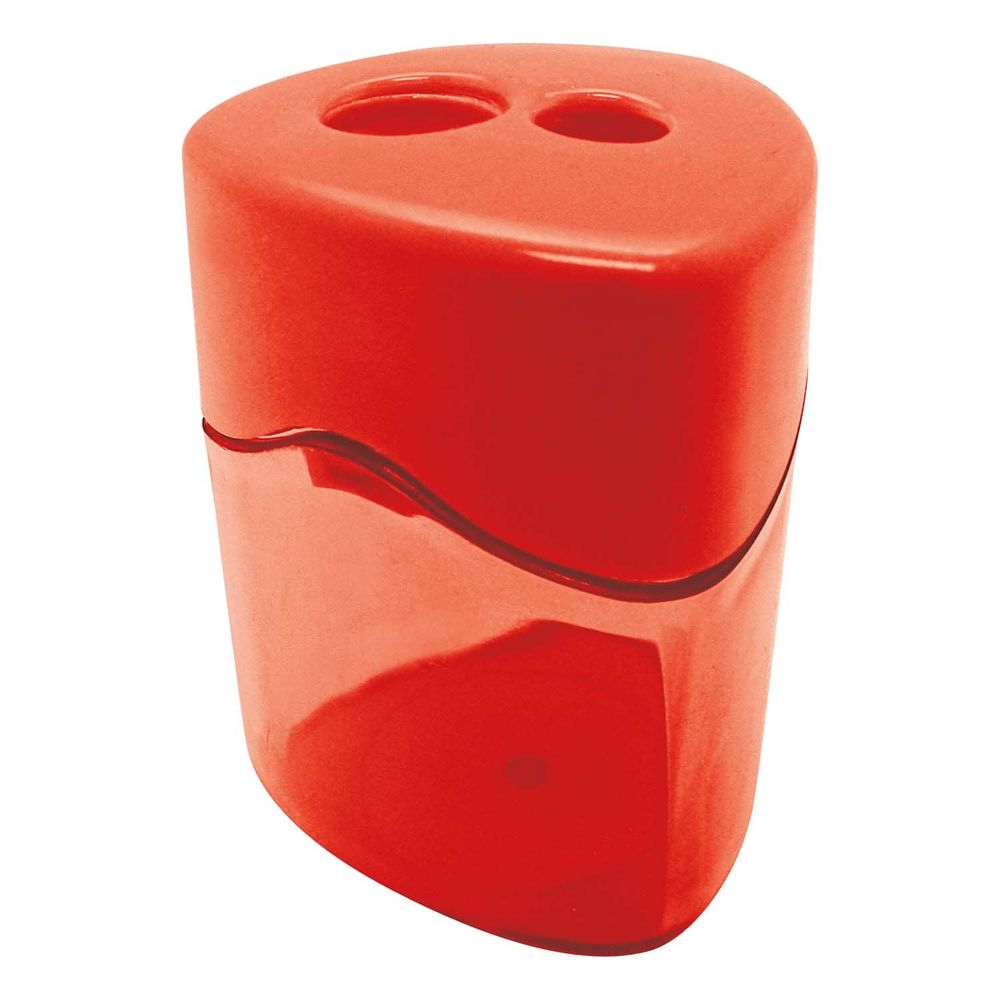 Sacapuntas Plastico Grande Triangular 2 Orificios Fultons