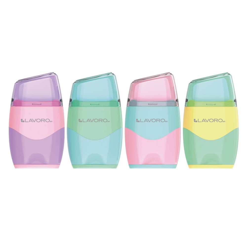 Sacapuntas Con Goma Y Deposito 2 Orificios Lavoro