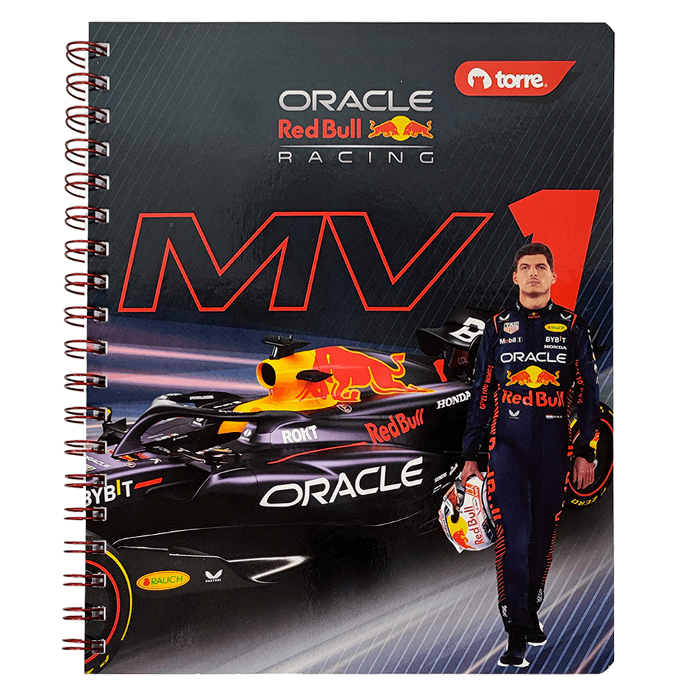 Cuaderno Clasico Redbull Racing 7 Mm 100 Hojas Torre