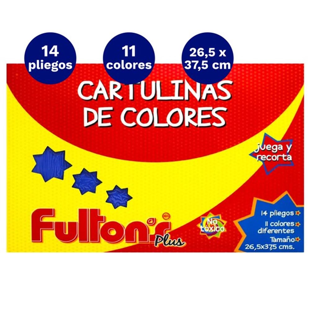 Carpeta Con Papel Cartulina  14 Hojas  Fultons