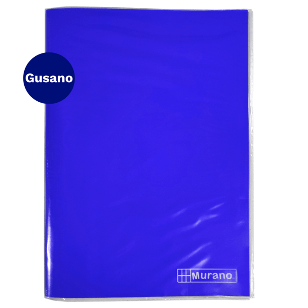 Carpeta Plastificada Con Gusano Oficio Azul Murano