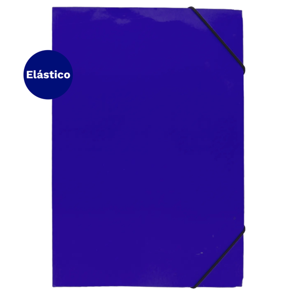 Carpeta Con Elastico Estandar Oficio 41 A 80 Hojas Azul Fultons