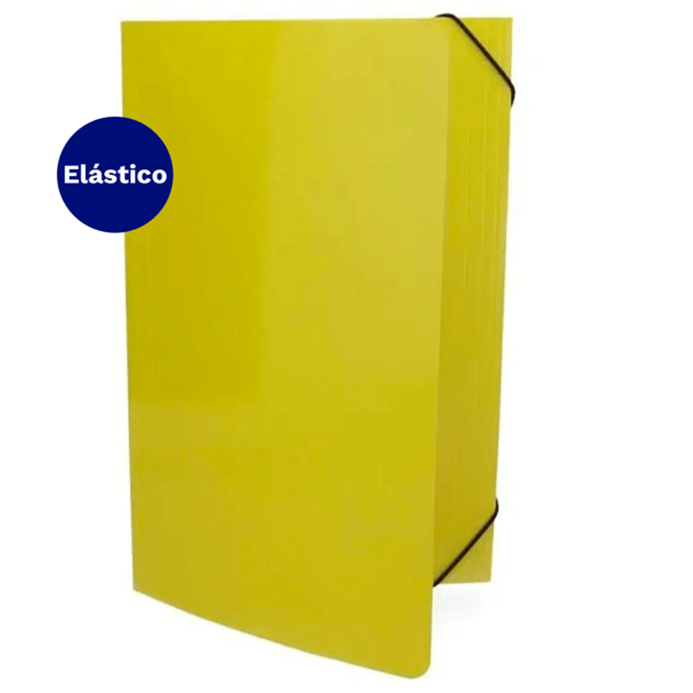 Carpeta Con Elastico Estandar Oficio 41 A 80 Hojas Amarillo Fultons
