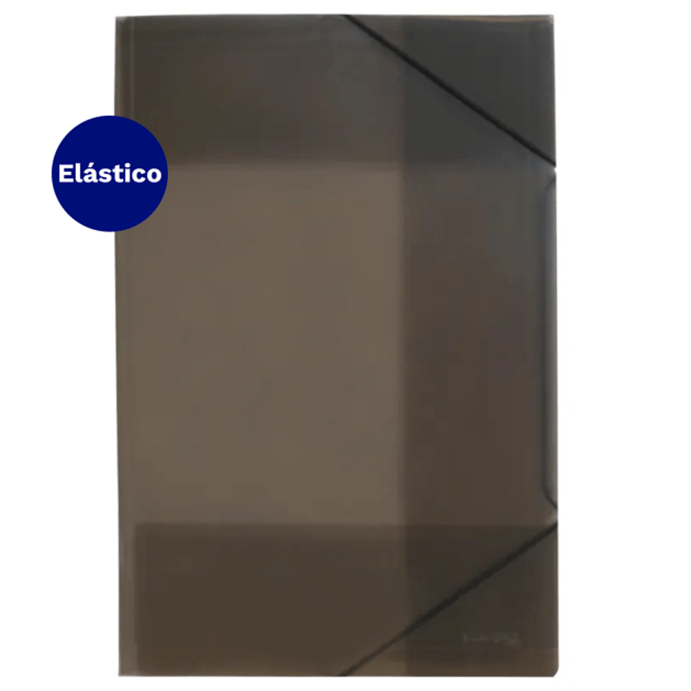 Carpeta Porta Documentos Con  Elastico Oficio Humo Fultons