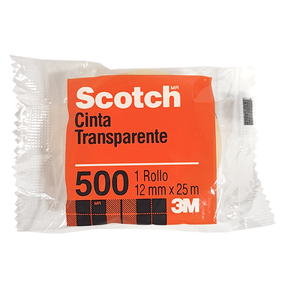 Cinta Adhesiva Economica 12 Mm x 25 Mt Transparente 3M