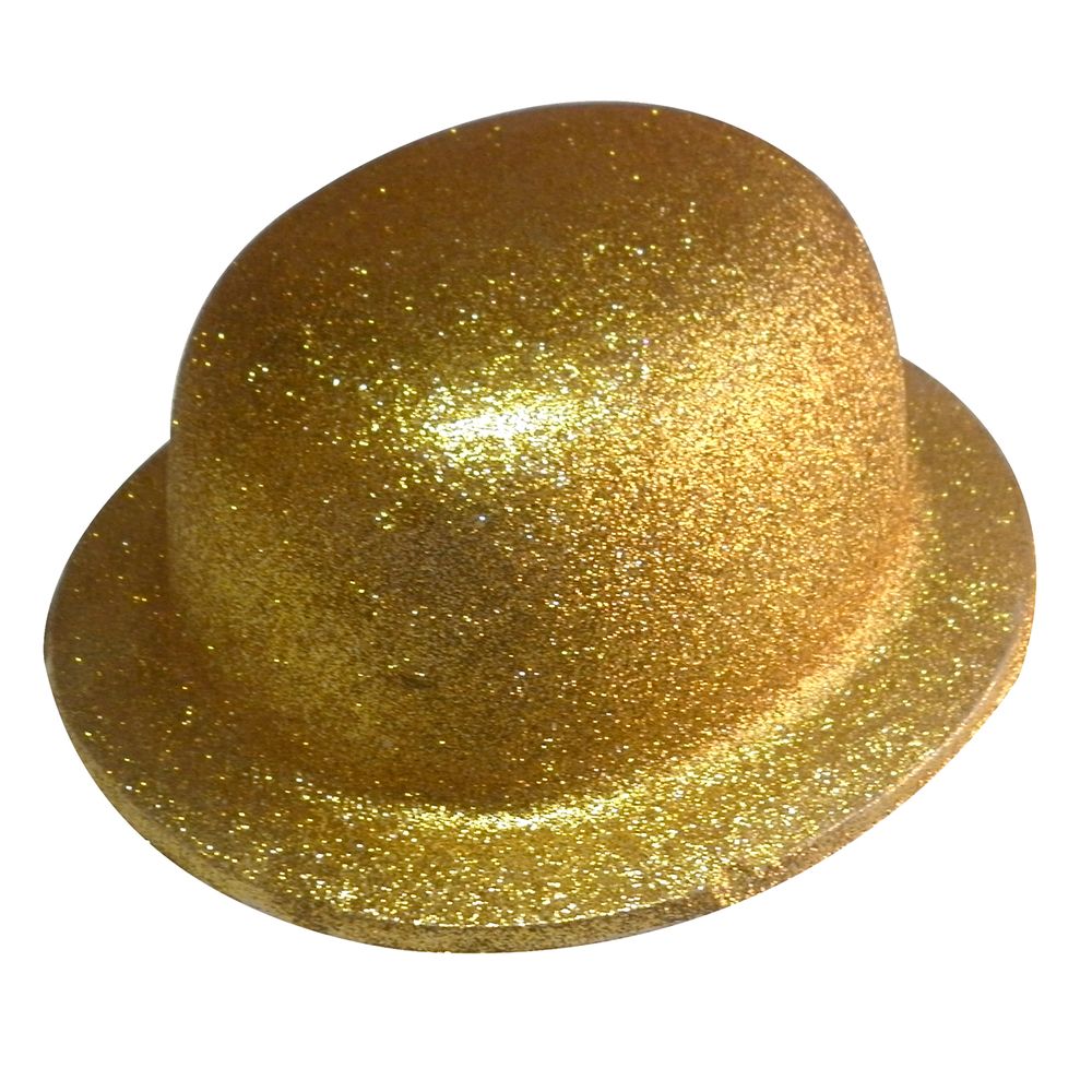Gorro Chaplin Gliter Dorado Plateado Big Party