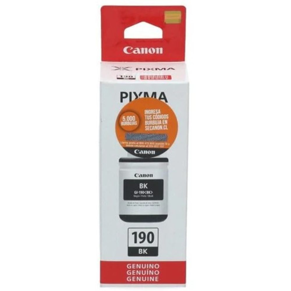 Botella De Tinta Gi-190 Negro Pixma Canon