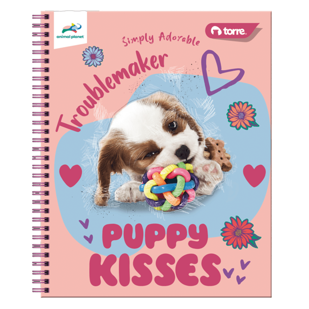 Cuaderno Universitario Clasico Animal Pets 100 Hojas 7 Mm Torre